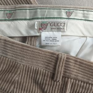 Gucci Corduroy Pants - Tan